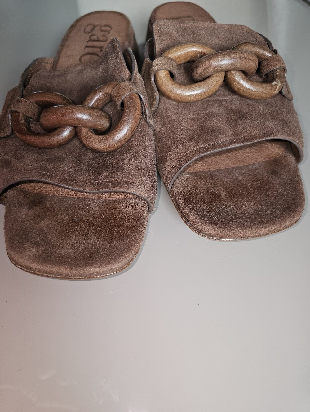 Pedro Garcia Enna Suede Slide Sandals SzEU38.5/US8.5 - Picture 3 of 14